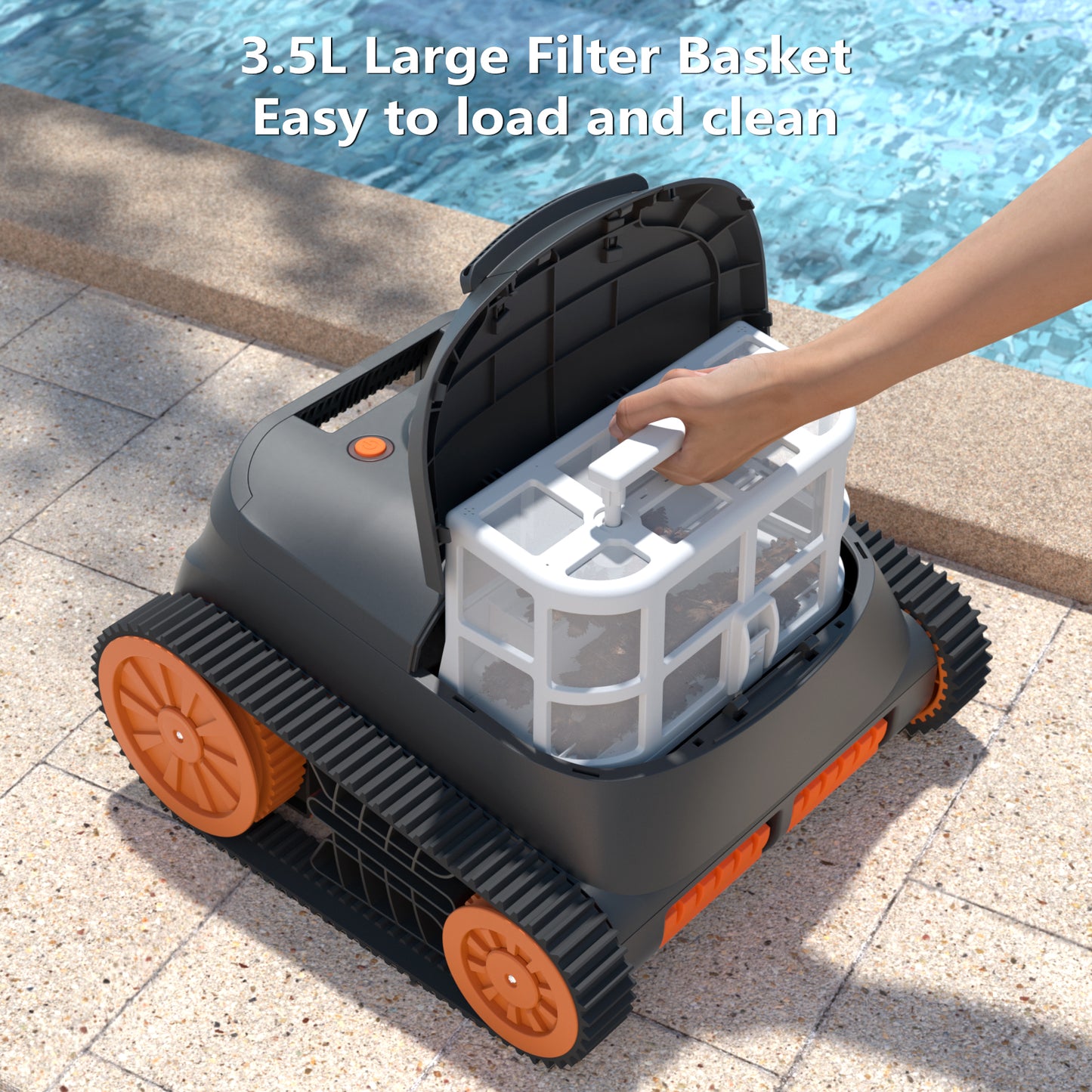 CoasTeering Nebula Cordless Robotic Pool Cleaner (2026 Upgrade), with 210 Min Runtime, Smart Navigation, Wall & Waterline Cleaning, for Ingrounds & Above Ground Pools up to 3229 Sq.ft