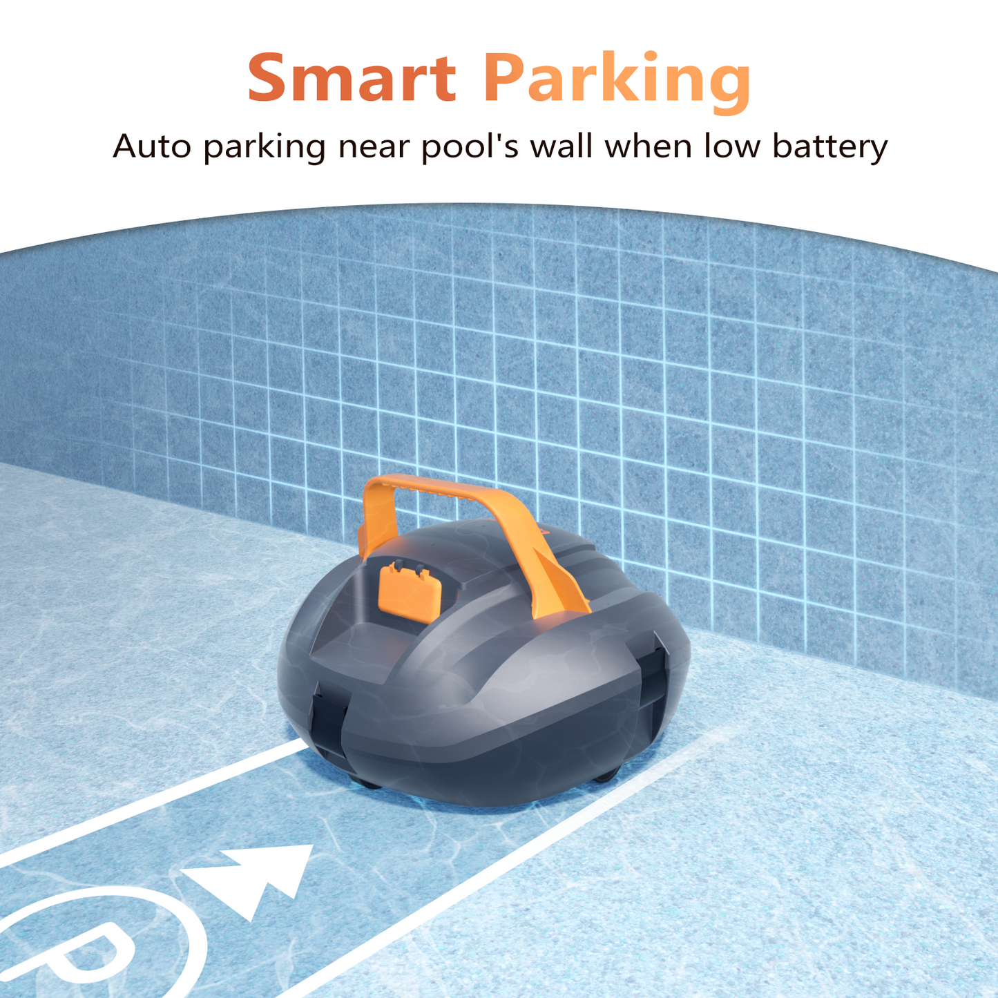 CoasTeering Pool Vacuum Robot with Brushes (2 Pack), Cordless Robotic Pool Cleaner with 100 Mins Runtime, Powerful Suction, Fast Charging, Self-Parking, Ideal for Above Ground Pools