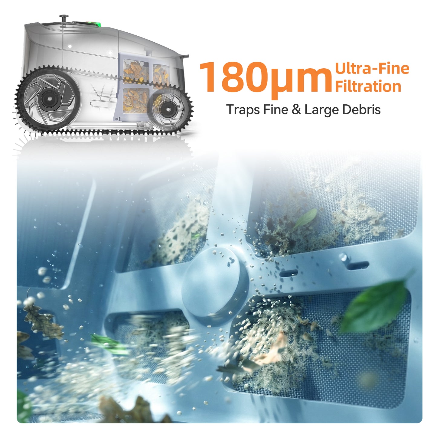 CoasTeering Astra Cordless Pool Vacuum Robot, with 11160 GPH Strong Suction, Floor/Wall/Waterline Cleaning, Smart Retrieval, 180 Mins Runtime, for Inground & Above Ground Pools