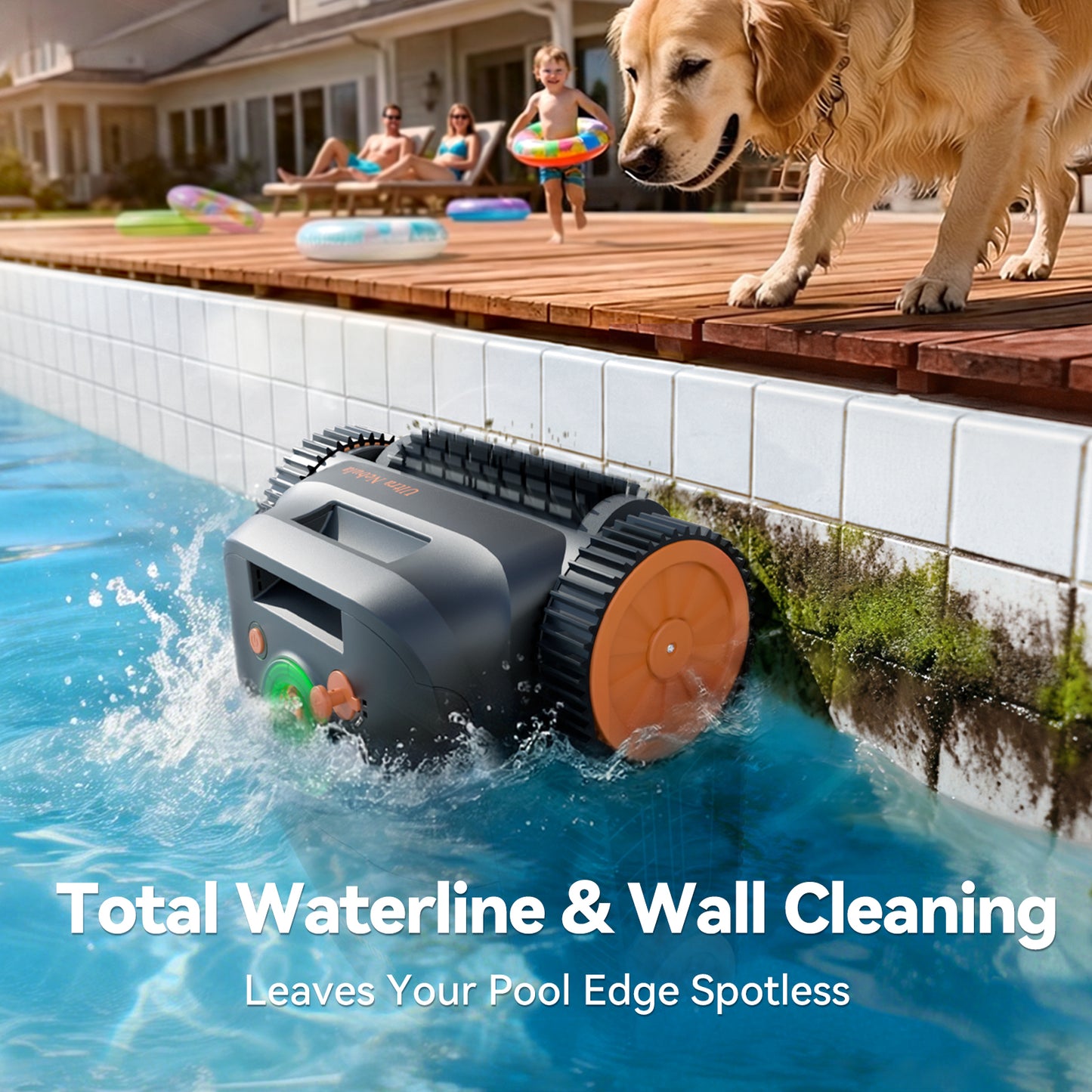 CoasTeering Ultra Nebula Cordless Pool Vacuum Robot, with 5580 GPH Suction, 180 Mins Runtime, Floor & Wall Cleaning, Smart Navigation, for Inground and Above Ground Pools up to 3229 Sq.Ft