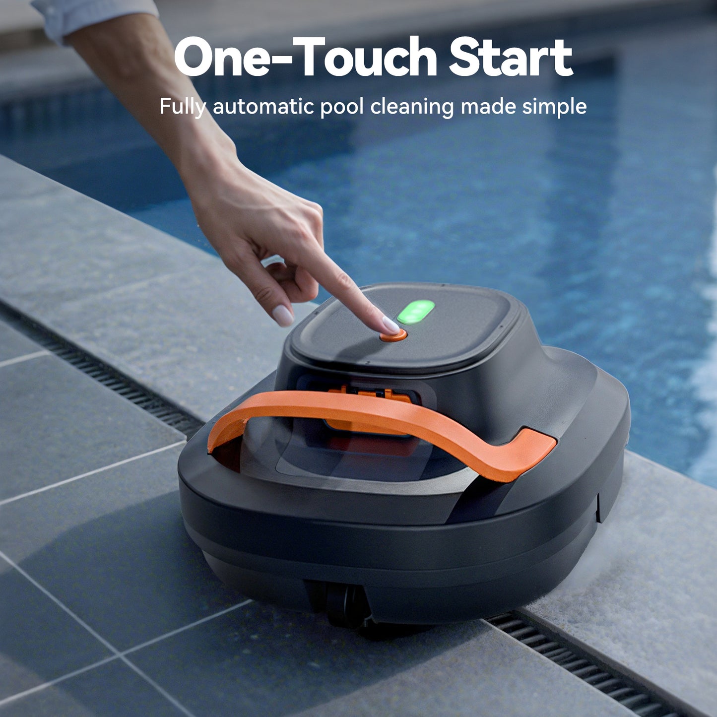 CoasTeering Planet Pro Cordless Robotic Pool Cleaner, with Dual Brushless Motors, Up to 200-Min Runtime, for Above Ground Pools & Flat-Bottom Inground Pools up to 1219 Sq. Ft