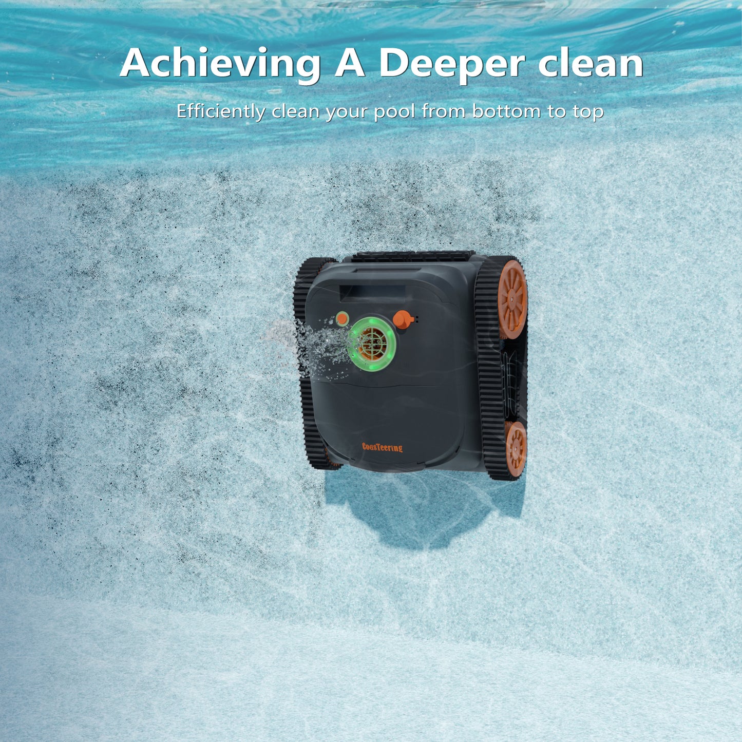 CoasTeering Nebula Cordless Robotic Pool Cleaner (2026 Upgrade), with 210 Min Runtime, Smart Navigation, Wall & Waterline Cleaning, for Ingrounds & Above Ground Pools up to 3229 Sq.ft