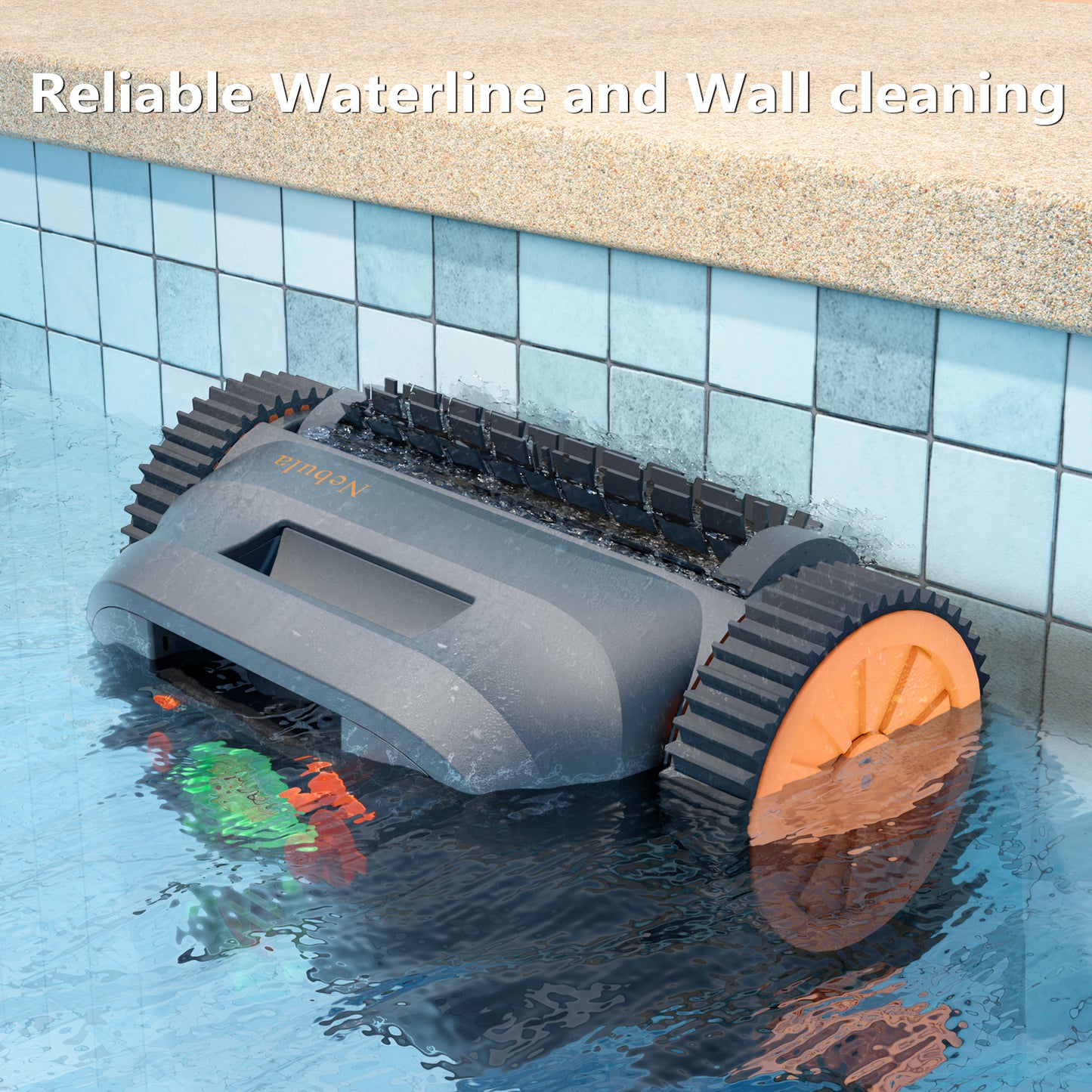 CoasTeering Nebula Cordless Robotic Pool Cleaner (2026 Upgrade), with 210 Min Runtime, Smart Navigation, Wall & Waterline Cleaning, for Ingrounds & Above Ground Pools up to 3229 Sq.ft